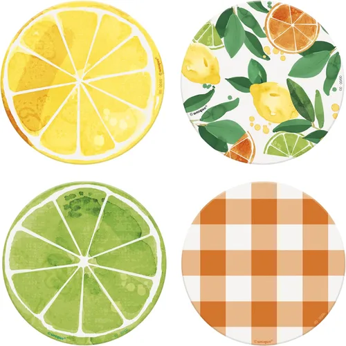 Miniatura 9 de Cartel de pizarra de plástico negro – 1 unidad Llamativo diseño de frutas cítricas, decoración perfecta para el hogar, cocina, fiestas, eventos