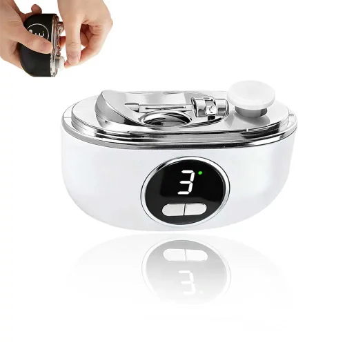 Miniatura 11 de Cortaúñas eléctrico automático, recortador de uñas eléctrico 3 en 1 con luz LED, diseño mejorado de doble hoja, molinillo de uñas eléctrico