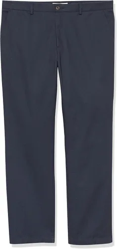 Miniatura 5 de Amazon Essentials - Pantalón chino para hombre de corte recto, resistente a las arrugas, con parte delantera lisa Azul Marino