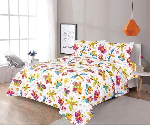 Miniatura 23 de LinenTopia Juego de ropa de cama Queen de 8 piezas para niñas, cama en una bolsa, juego de edredón para niños con sábanas de cama, funda