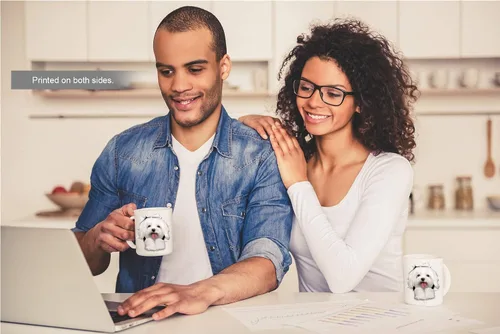 Miniatura 4 de Taza divertida de perro maltés – Taza de café divertida de cerámica – Regalo perfecto para amantes de los perros – Bonita taza de café novedosa