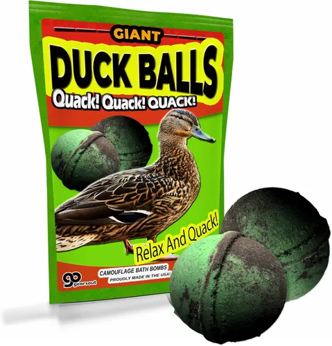 Juego de bolas de pato gigantes para el baño, regalo divertido para cazadores, regalos de caza de patos para hombres, relleno de calcetines, regalo