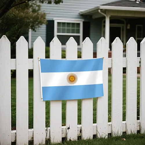 Miniatura 6 de Bandera argentina de 3 x 5 pies para fiestas, desfiles, eventos deportivos, fiestas patrióticas, decoración interior y exterior