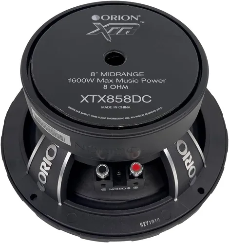 Miniatura 5 de ORION XTR XTX858DC - Altavoces con tapa antipolvo de alta eficiencia de 8 pulgadas de rango medio, 1600 W de potencia máxima, 400 W RMS, 8 ohmios