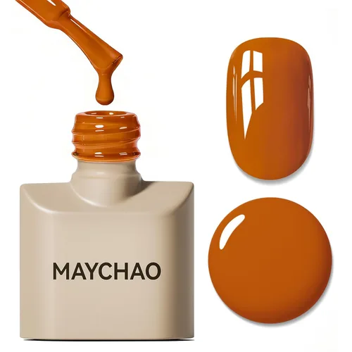 Miniatura 55 de MAYCHAO Esmalte de uñas de gel rosa intenso de 0.5 onzas líquidas, 1 unidad de esmalte de gel rosa brillante, esmalte de uñas que se absorbe con luz