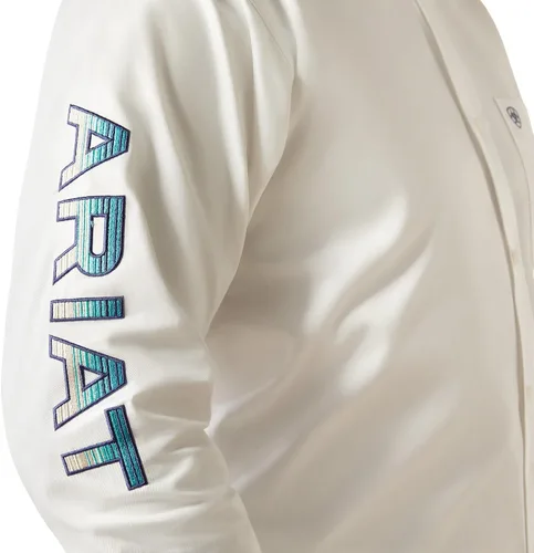 Miniatura 81 de Ariat Camisa de sarga con logotipo del equipo para hombre