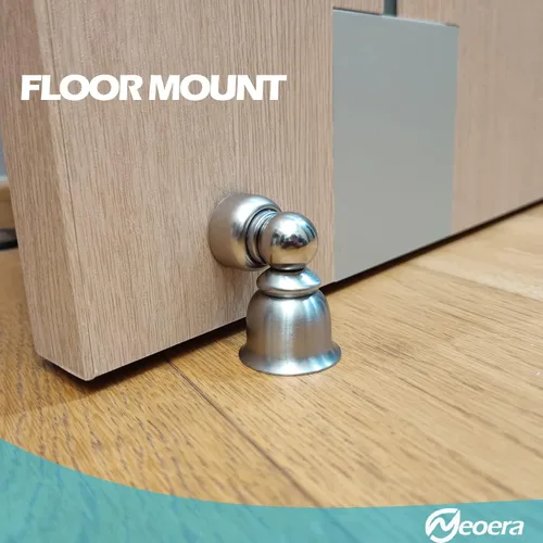 Miniatura 2 de Neoera Tope magnético para puerta ultra corto, pequeño tope de puerta fuerte magnético para mantener la puerta abierta, hecho de acero inoxidable