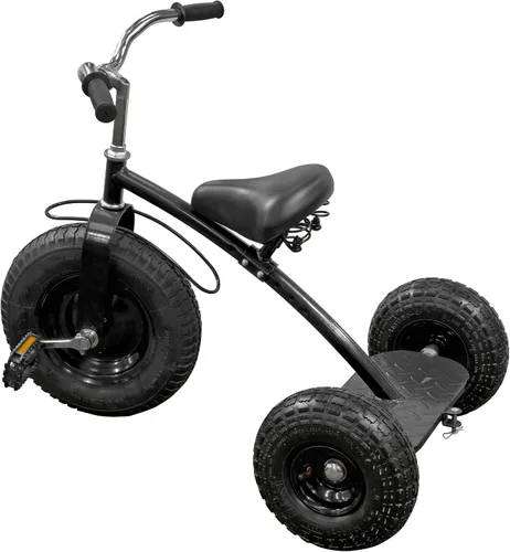 Miniatura 2 de Gener8 Triciclo de lujo para niños, con marco de acero duradero, neumáticos de goma inflables, asiento ajustable, perfecto para niños de 3 a 7 años