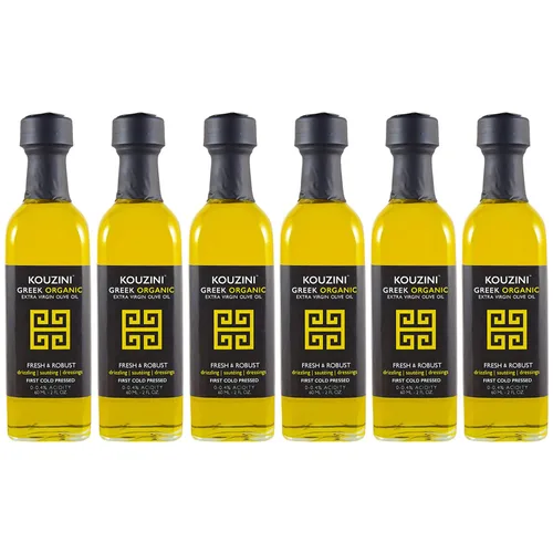 Miniatura 8 de Kouzini Aceite de oliva virgen extra griego Primero prensado en frío Cosecha actual de 1 litro (34 fl oz) Ganador del premio NYIOOC Origen