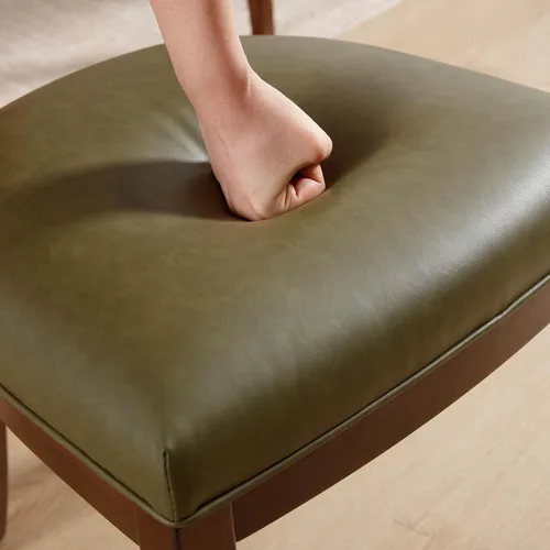 Miniatura 7 de LZAREAL Juego de 2 sillas de comedor modernas de mediados de siglo, sillas de comedor de granja con respaldo curvo, sillas de comedor con patas