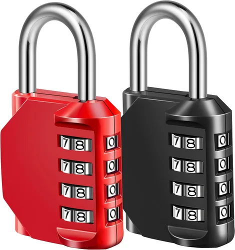 Cerradura de combinación, candado de combinación de 4 dígitos para la escuela, gimnasio, casillero deportivo, valla, caja de herramientas, estuche,