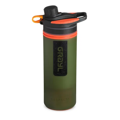 Miniatura 14 de GRAYL GeoPress - Botella purificadora de agua de 24 onzas, filtro para senderismo, campamento, supervivencia, viajes (azul Bali)