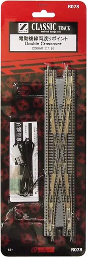 Miniatura 2 de Rokuhan Z Gauge R078 - Té eléctrico de doble vía tanto sobre punto