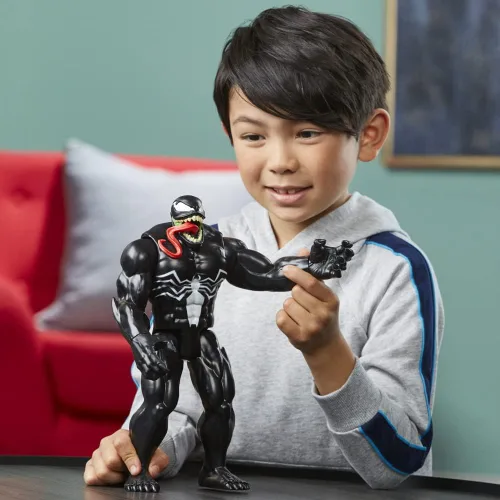 Miniatura 2 de Marvel Titan Hero Series Figura de acción de Venom de lujo, juguete coleccionable de 12 pulgadas, para niños a partir de 4 años