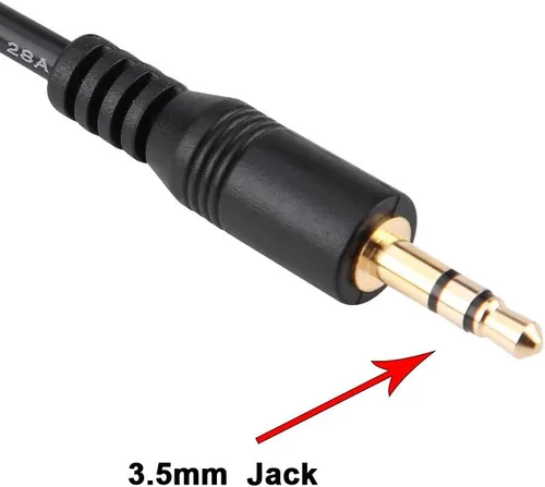 Miniatura 3 de Keenso Cable auxiliar de 0.138 pulgadas para conectar iPod, iPhone, MP3, teléfono y reproductor de coche, cable adaptador de interfaz de CD