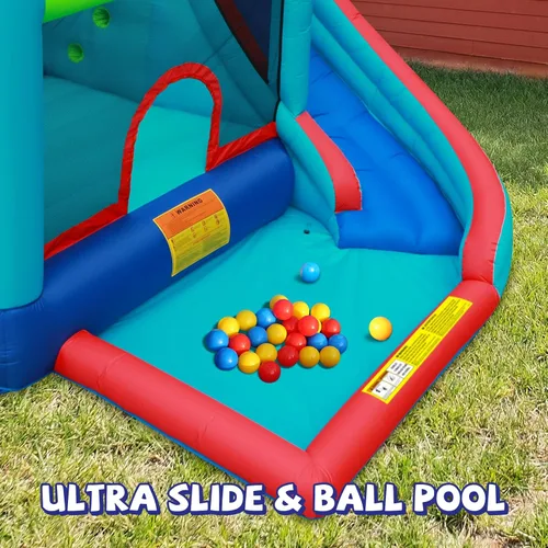 Miniatura 4 de Action Air Bounce House - Casa inflable con soplador para interiores y exteriores - Castillo hinchable con tobogán - Gran área hinchable, amor por