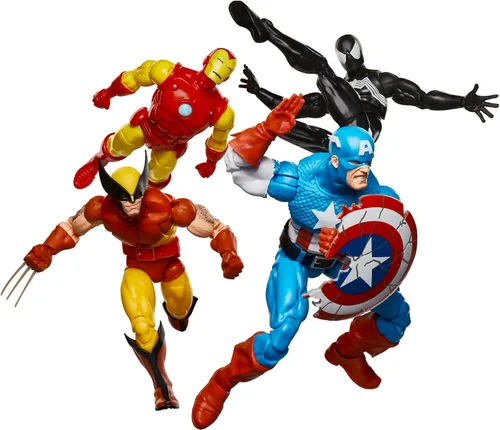 Miniatura 12 de Marvel Legends Series Capitán América, Avengers Retro Marvel Comics Secret Wars Figura de acción coleccionable de 6 pulgadas con escudo