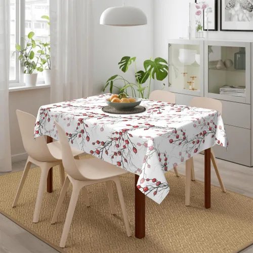 Miniatura 8 de Mantel rectangular decorativo con hojas de lavanda moradas para el hogar, mantel para comedor, barbacoa, picnic, mesa auxiliar, 52 x 70 pulgadas