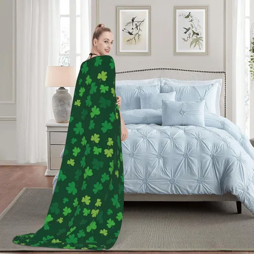 Miniatura 4 de Manta de lujo para el día de San Patricio, mullida, cálida y acogedora para sofá, cama y sala de estar, 40 x 30 pulgadas