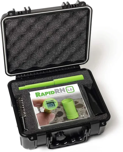 Miniatura 2 de Rapid RH L6 Kit de inicio de prueba de humedad de hormigón+ (Celsius) Kit de prueba de concreto preciso compatible con ASTM F2170