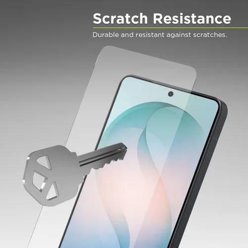 Miniatura 3 de PureGear Protector de pantalla de vidrio templado HD de máxima claridad para Samsung Galaxy S26 (2026), compatible con sensor de huellas dactilares