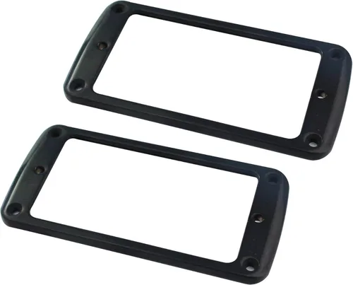 Miniatura 2 de Guyker Cubierta Humbucker plana de metal, juego de anillos de montaje para pastilla, pieza de repuesto de marco de pastillas para cuello de puente