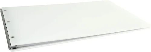 Miniatura 11 de Carpeta organizadora de 11x17 pulgadas, organizador de documentos de tres postes fijos de acrílico en posición horizontal. Elegante carpeta