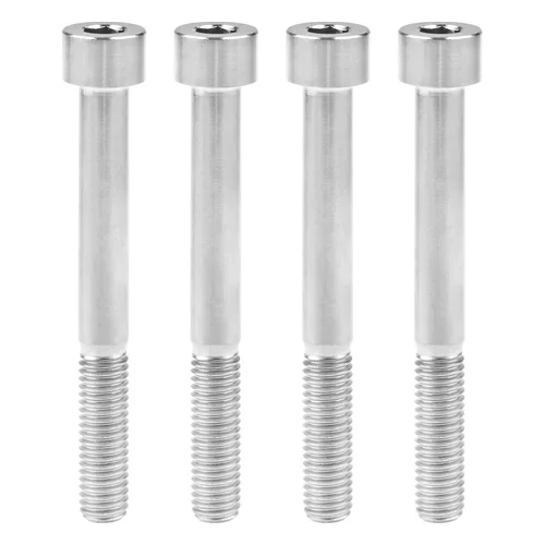 Miniatura 73 de Tornillos de titanio Ti M8 x15 20 25 30 35 40 45 50 60 2.756 in 0.049 in de paso hexagonal Allen Tornillos de cabeza hueca paquete de 4