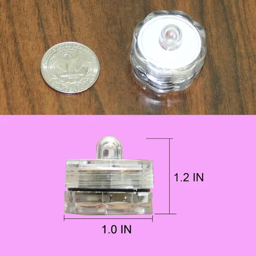 Miniatura 3 de Luces led muy brillantes, sumergibles, color té, para fiestas, bodas Azul