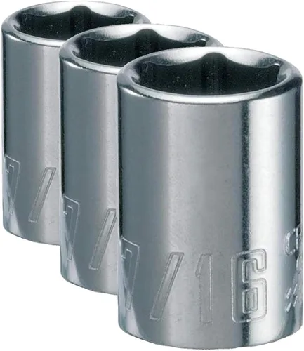 Miniatura 17 de CRAFTSMAN - Llave poco profunda, SAE, accionamiento de 1/4 de pulgada, 9/32 de pulgada, 6 puntas (CMMT43494)