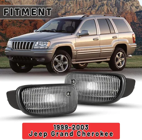 Miniatura 6 de Luces antiniebla aptas para Jeep Grand Cherokee 1999 2000 2001 2002 2003 con bombillas halógenas 1 par