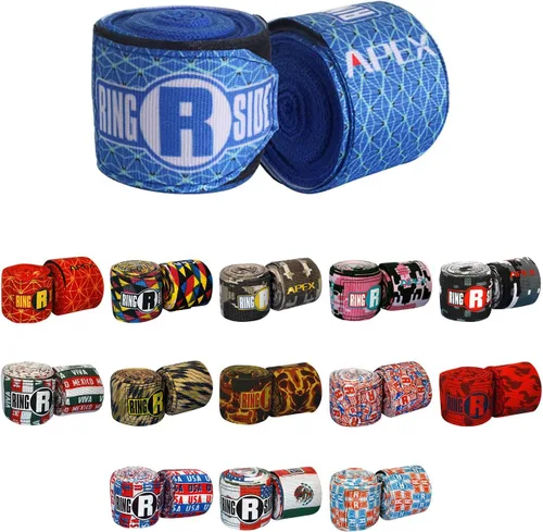 Miniatura 12 de Ringside Apex 180” Boxing Hand Wraps Pair - Durable, Elastic Training Wraps with Hook & Loop Closure, Multi-Color Options, Perfect for MMA, Muay