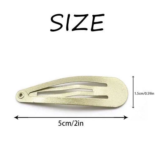 Miniatura 2 de Dofash 12 pinzas para el pelo a presión para mujer, antideslizantes y de metal, clips pequeños de 2.0 in de 2 pulgadas para cabello fino y fino