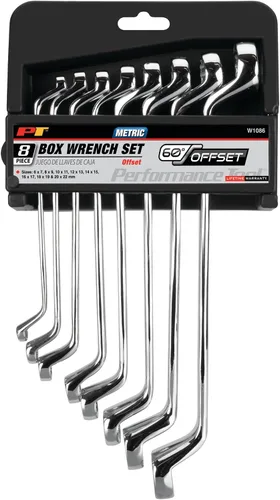 Miniatura 4 de Performance Tool W1086 - Juego de 8 llaves métricas de caja de desplazamiento – Construcción de acero al cromo vanadio resistente para mecánicos