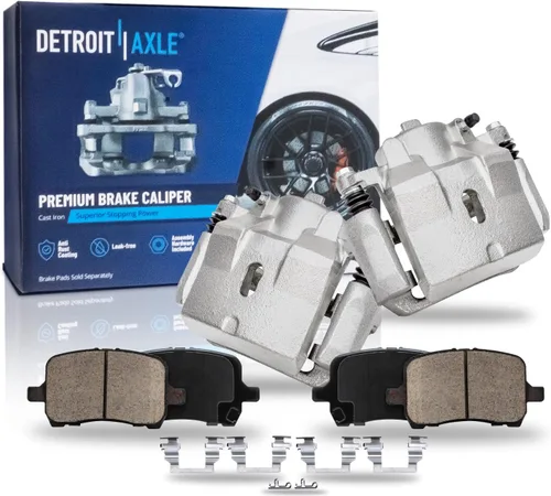 Miniatura 141 de Detroit Axle - Pastillas de Freno Delantero para Nissan Altima Maxima Sentra 350Z Cube Juke Versa INFINITI G20 G35 I30 I35 Suzuki SX4, Pastillas