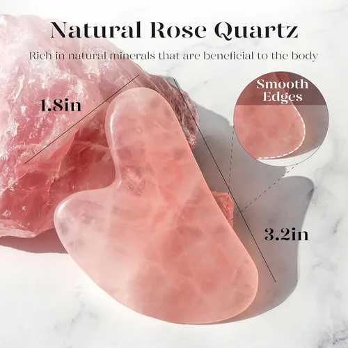 Miniatura 4 de BAIMEI IcyMe Gua Sha Herramienta facial para cuidado personal, herramienta de masaje para cara y cuerpo, alivia tensiones, reduce arrugas y Rosa