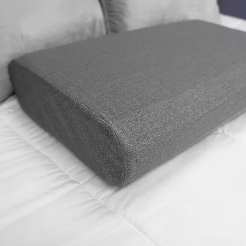 Miniatura 7 de SensorPEDIC Almohada de espuma viscoelástica ajustable de gran tamaño, color gris (73562)