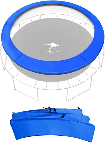 Kangaroo Hoppers Universal 12/14/15FT Trampoline Repalcement Safety Pad?Waterproof Surround Spring Foam Cover for Round Frame