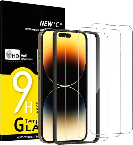 Miniatura 31 de NEW'C Paquete de 3 protectores de pantalla de privacidad para iPhone Air/iPhone 17 Air (6.5 pulgadas), película de vidrio templado antiespía