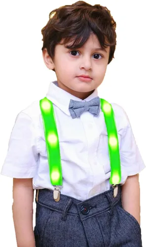 Disfraces de Navidad para niños y niñas con tirantes iluminados, tirantes LED, divertidos disfraces de Navidad, recuerdos de fiesta