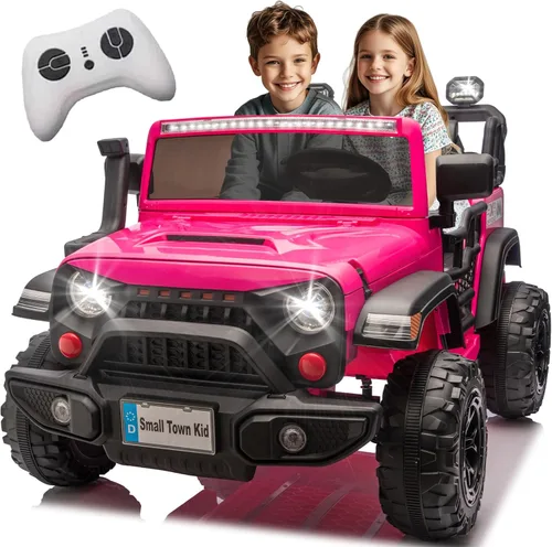 Miniatura 12 de 24V Ride on Toys for Big Kids, 2 Seater Ride on Cars with Remote Control, 400W Motor, Ride on Truck w/ 20in Wide Seat, 3 Speeds, Lights, Bluetooth