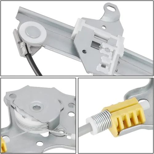Miniatura 2 de DNA MOTORING Elevalunas eléctrico delantero izquierdo del lado del conductor sin motor compatible con Sentra 1991-1994 / Tsuru 1994-2012
