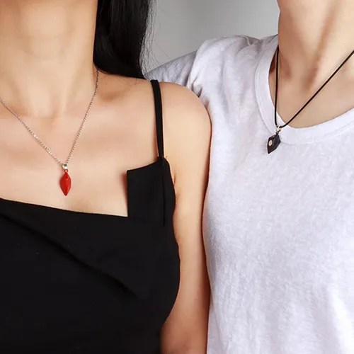 Miniatura 6 de Long tiantian Juego de 6 collares Yin Yang a juego para parejas, collar Ying Yang para 2 pulseras a juego para mejores amigos, pulseras de relación