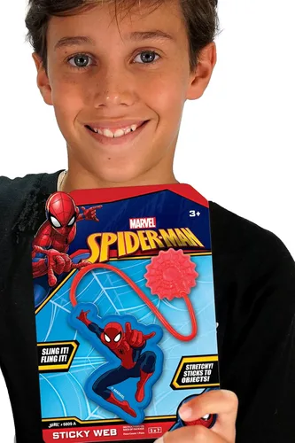 Miniatura 2 de JA-RU Marvel Spiderman & Hulk - Juguetes elásticos a presión para manos adhesivas (paquete de Spiderman) Superhéroes para manos elásticas
