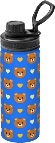 Bear Llove Insulated Stainless Steel Kettle | Print Funny Water Bottle Insulated | Ideal for Sports and Travel
