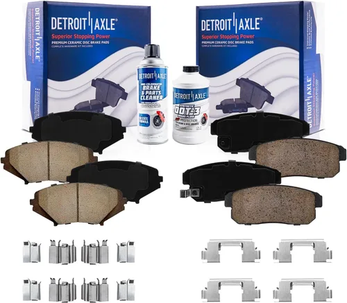 Miniatura 63 de Detroit Axle - Pastillas de Freno Delantero para Nissan Altima Maxima Sentra 350Z Cube Juke Versa INFINITI G20 G35 I30 I35 Suzuki SX4, Pastillas