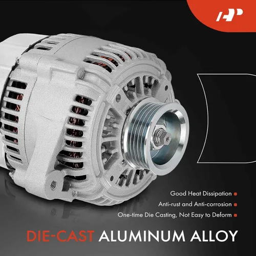 Miniatura 4 de A-Premium Alternador compatible con Jaguar XJ6 1993-1997, XJR 1995-1997, XJS 1995-1996, Vanden Plas 1993-1997, 4.0L, 12V 120A polea de 5 ranuras