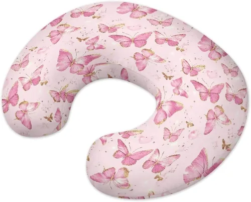 Miniatura 2 de Fundas de almohada para recién nacido, funda de almohada de lactancia para tumbona Boppy, funda de almohadas para lactancia materna para bebés, Rosa