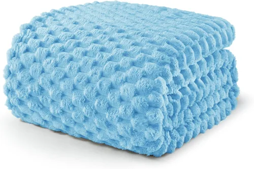 Miniatura 27 de Exclusivo Mezcla - Manta de vellón extragrande, 50 x 70 pulgadas, elegante, tela jacquard suave, mullida, acogedora y ligera, para invierno
