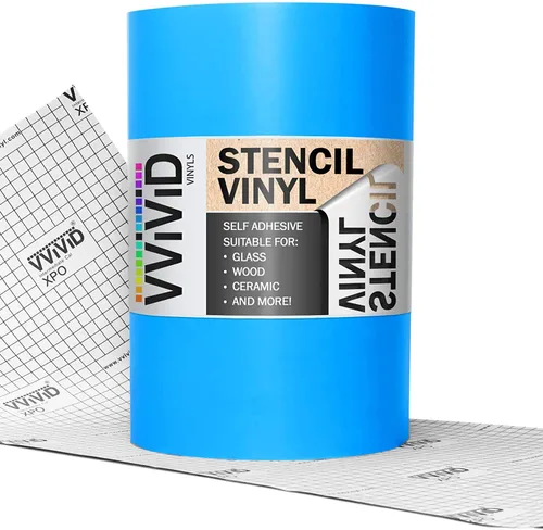 Miniatura 5 de VViViD Película de Vinilo Azul para Plantillas y Enmascaramiento con Tecnología Antisangrado (12 pulgadas x 5 pies)